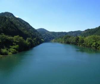 Hida Sungai Jepang Pegunungan