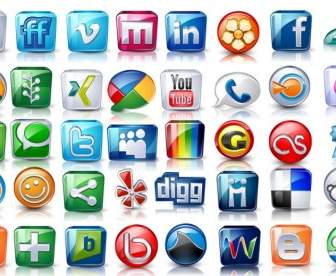 High Detail Social Icons Icons Pack