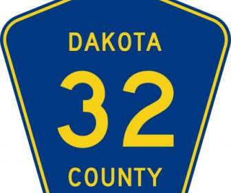 Jalan Raya Menandatangani Dakota County Rute Clip Art