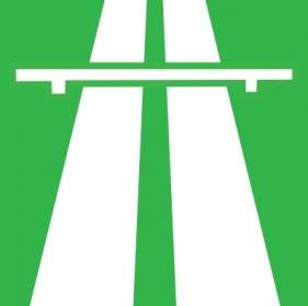 Autobahn-Verkehrszeichen ClipArt
