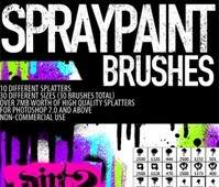 Hires Ps7 Splatter Brushes