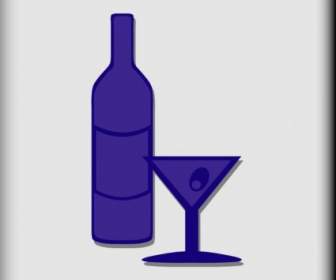 Hotel Icon Bar Oder Lounge-ClipArt