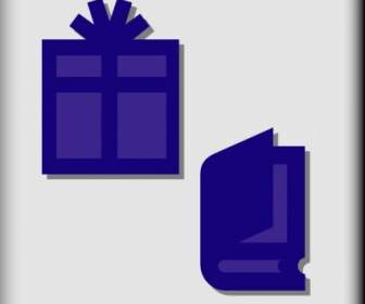 Hotel Symbol Geschenk Und Buch-shop-ClipArt