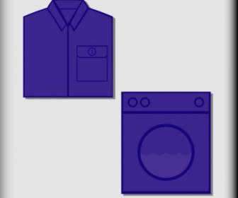 Hotel Icon Laundry Service Clip Art