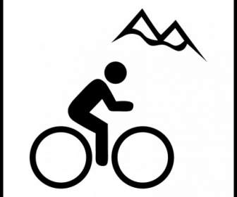Hotel-Symbol Neben Mountainbike