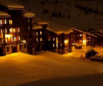 Hotels In Der Nacht Im Winter