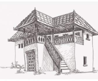 House Sketch Vector