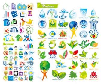 House With Ecological Theme Icon Vector