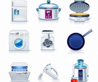 Haushaltsgeräte-Symbole