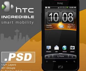 HTC điện Thoại Thông Minh Không Thể Tin Psd