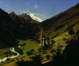 Hubert Sattler Pemandangan Lukisan