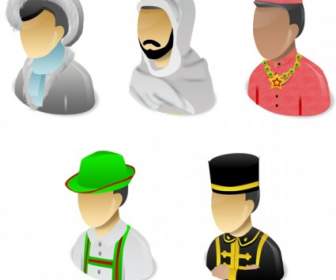 Menschliche Rassen Vista Icons Icons Pack