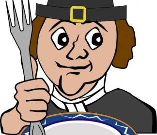 Hungry Pilgrim Clip Art