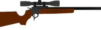 Huting Rifle With Scope Clip Art