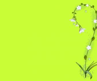 Fleur D'hortensia Sur Fond Vert