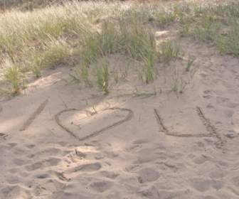 I Love You In Sand