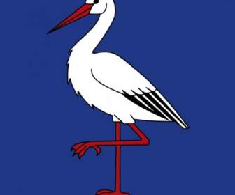 Ibis Bird Wipp Oetwil Am See Coat Of Arms Clip Art