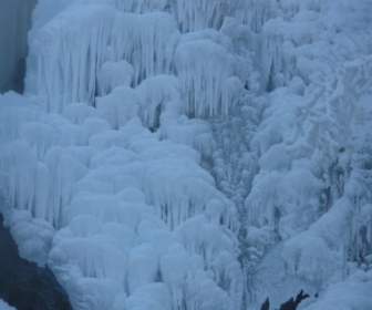 Ice Cascades Ice Formations Urach Waterfall