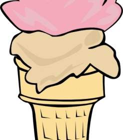 Ice Cream Cone Colher Clip-art