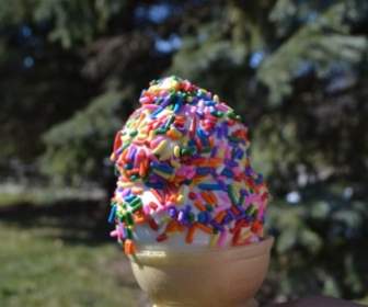 アイスクリーム夏を振りかける
