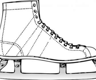 Ice Skate Clip Nghệ Thuật