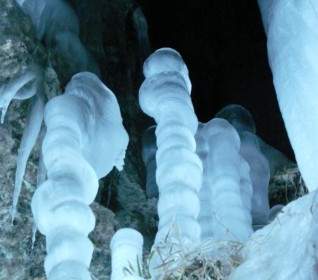 Icicle Stalagmites Ice Formations