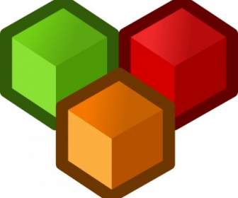 Icon Cubes Clip Art