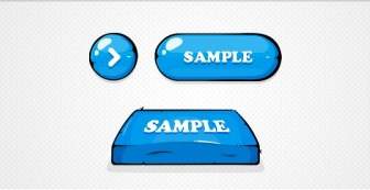 Illustrated Blue Buttons