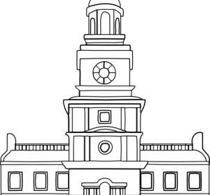 Independence Hall Clip Art