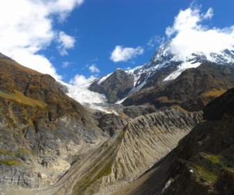 Montagnes Glacier Inde