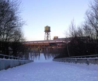 産業文化の Ruhr の冬