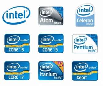 Vector De Logotipos De Chip De Intel