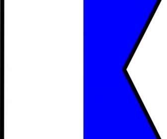 International Maritime Signal Flag Alpha Clip Art