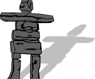 Arte Do Inuit Inukshuk Clip