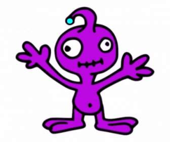 Invader Purple Clip Art