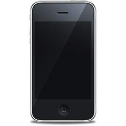 หน้า Iphone สีดำ