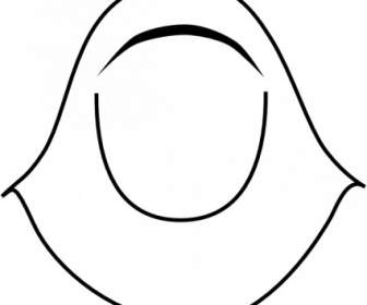 Islamische Damenbekleidung Hijab-ClipArt
