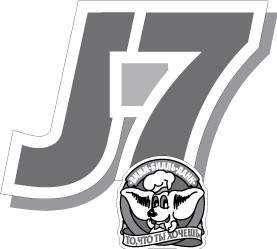 J7 회색 로고