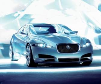Jaguar C Xf Sudut Depan Wallpaper Mobil Konsep