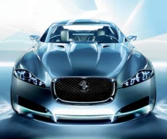 Jaguar C Xf Depan Wallpaper Mobil Konsep