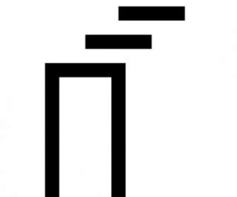 Mapa Japonês Símbolo Chaminé Clip-art