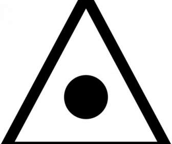Japanische Karte Symbol Triangulation Punkt ClipArt