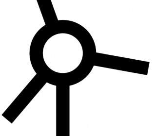 Japanese Map Symbol Windmill Clip Art
