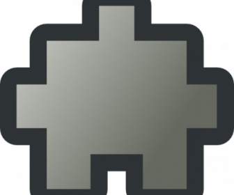 Jean Victor Balin Icon Puzzle Grey Clip Art