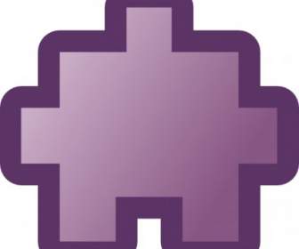 Jean Victor Bassi Icône Puzzle Purple Clipart