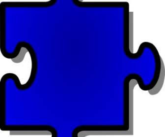 Jigsaw Blue Clip Art