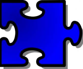 Clipart Puzzle Bleu