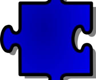 Pieza Clip Art De Jigsaw Puzzle Azul