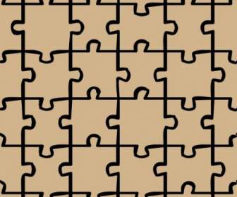 Puzzle-Muster-ClipArt-Grafik