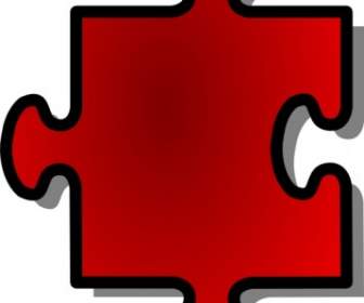 Pieza Clip Art De Jigsaw Puzzle Rojo